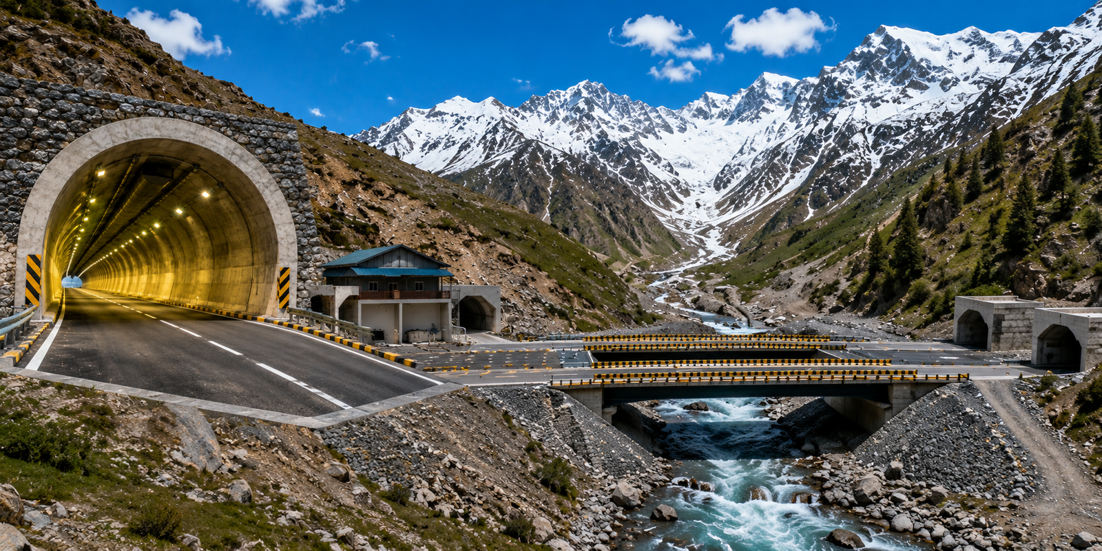 Zojila Tunnel connecting Jammu Kashmir and Ladakh inaugurated by Nitin Gadkari