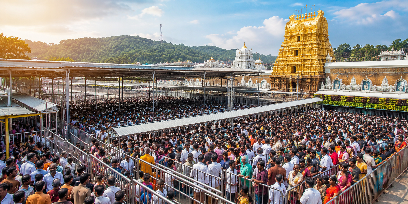 Tirumala Darshan Waiting Time