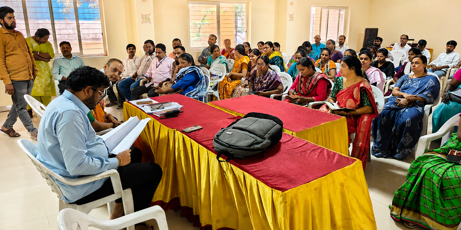 BLO training session on voter list revision in Sherilingampally.