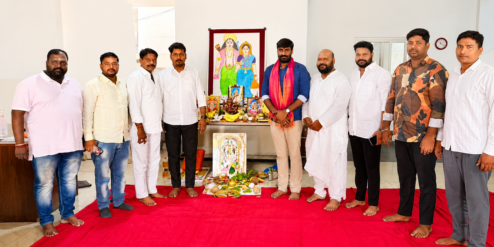 Ravi Yadav inaugurating Vida School in Chandanagar during the opening ceremony