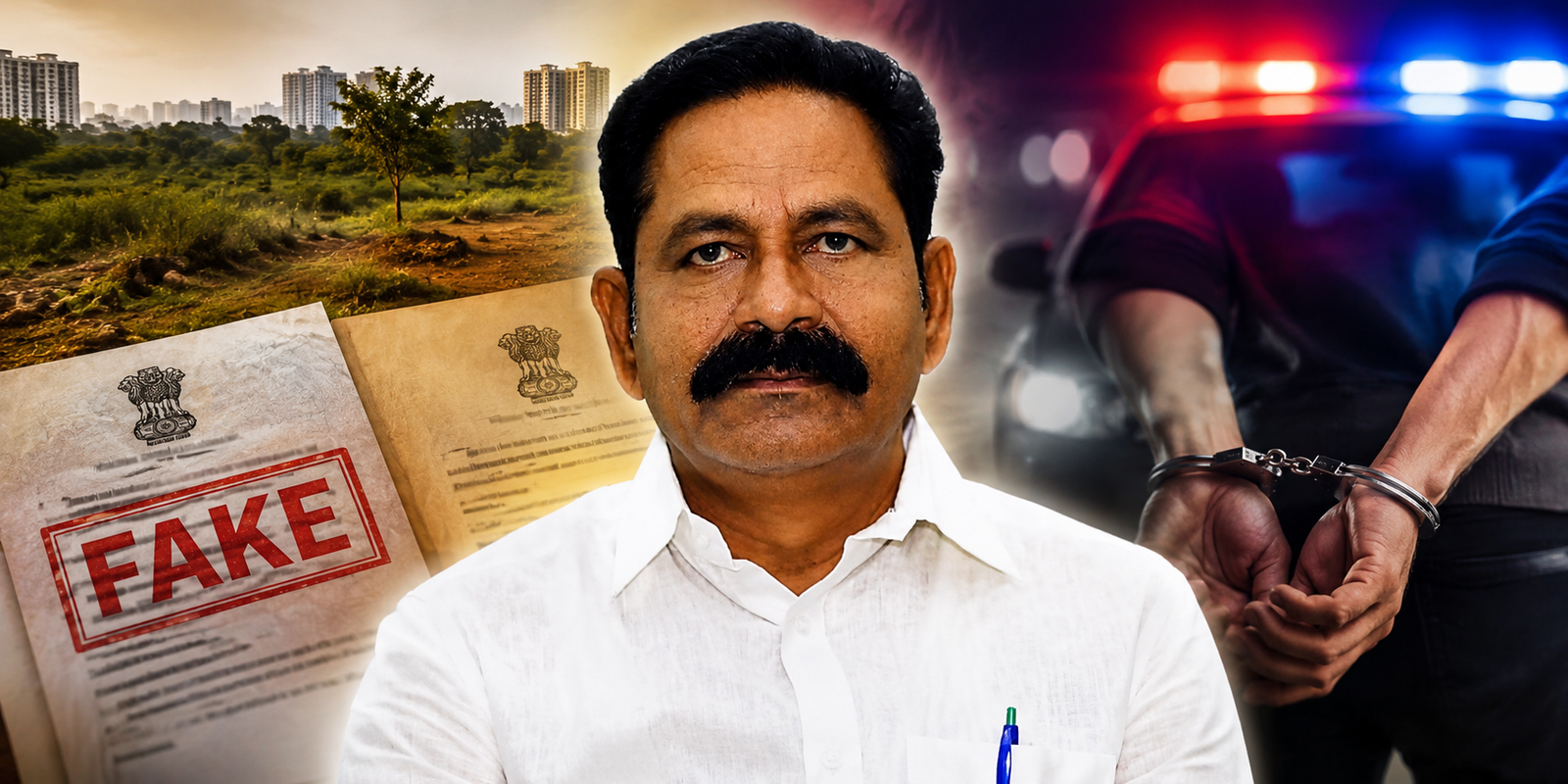 Bolla Brahmanayudu arrested in Gandipet government land encroachment case