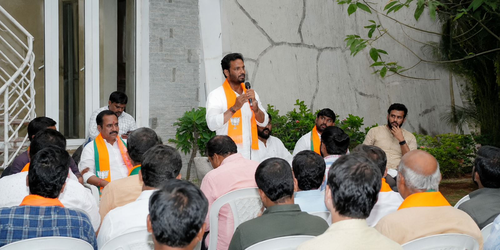 BJP leaders meeting on SIR voter list revision in Sherilingampally