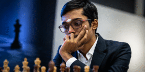R Praggnanandhaa celebrates after winning the Norway Chess 2026 titl