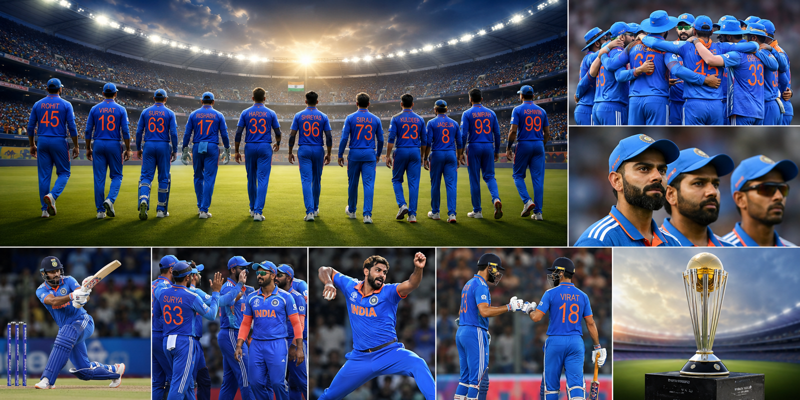 Team India players during international cricket preparations ahead of World Cup 2027
