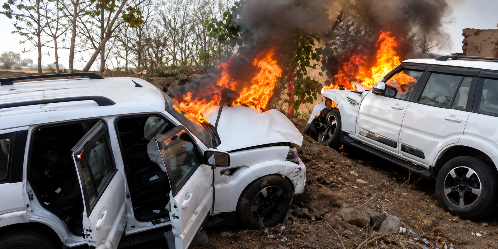 Yogendra Singh Baba after SUV accident in Seoni, Madhya Pradesh