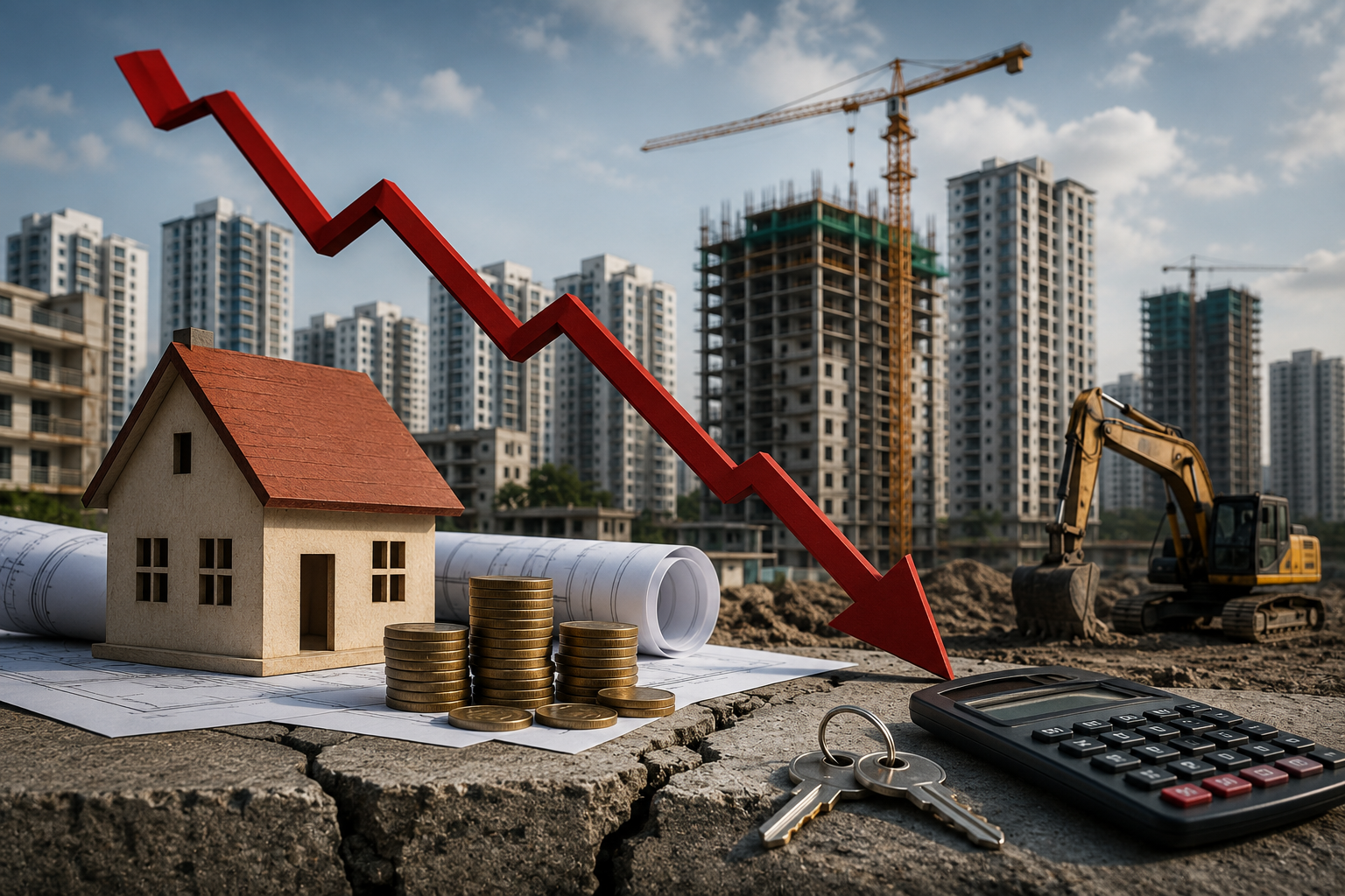 Apartments and land development in Andhra Pradesh real estate market.