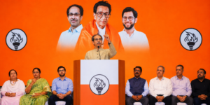 Shiv Sena UBT leaders amid political crisis in Maharashtra.