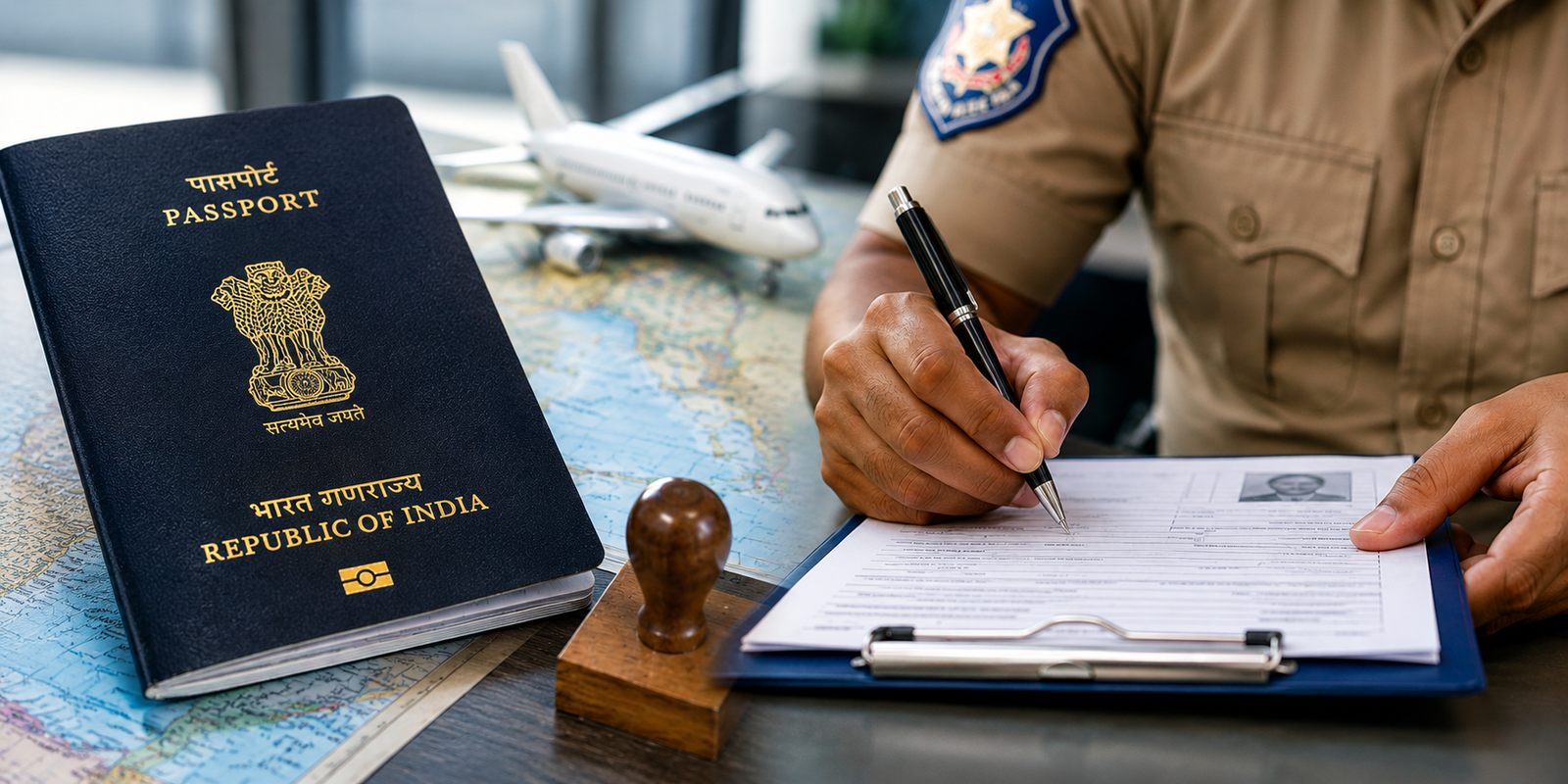 Police verification process for passport applicants in Hyderabad.