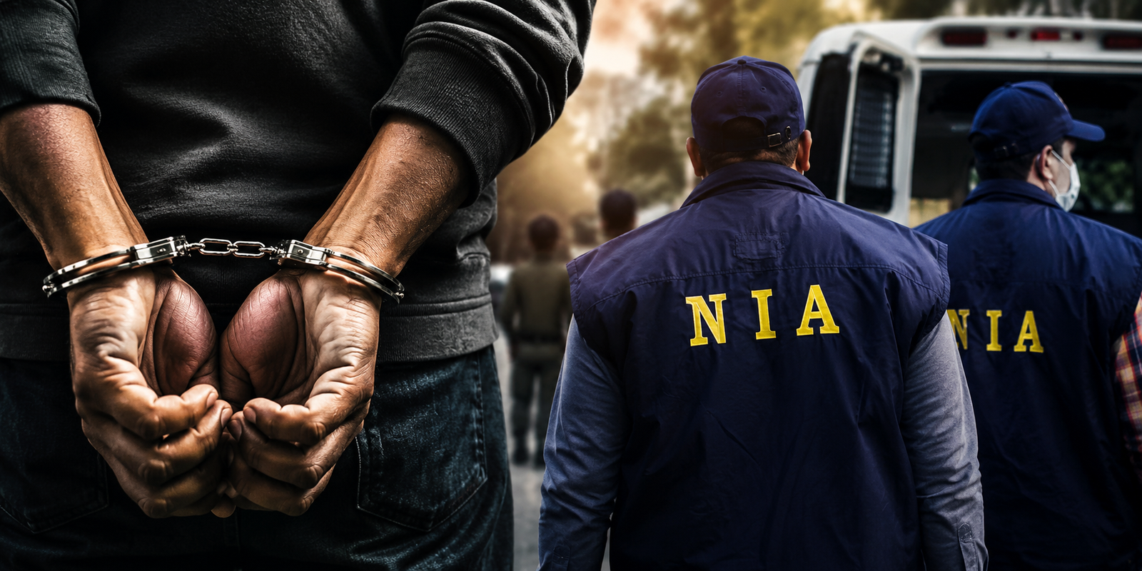 NIA officials questioning accused in Vijayawada terror links case at Rajahmundry.