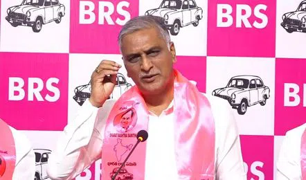 Harish Rao speaking on Telangana police recruitment issue.