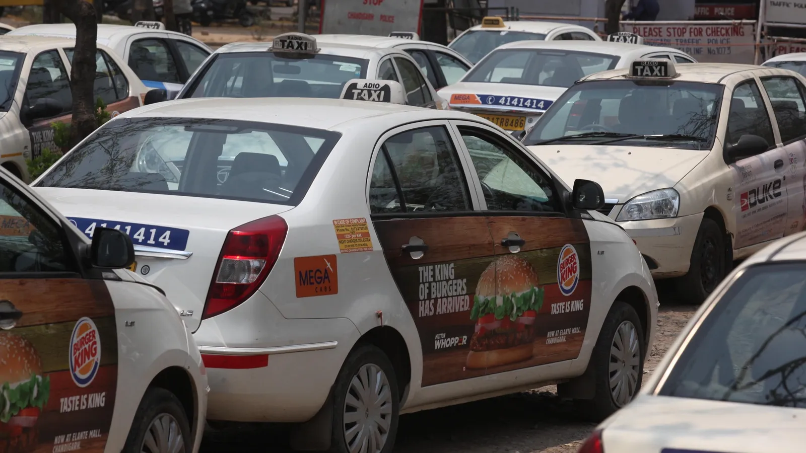 Stolen cab after passenger tricked driver in Medipally.