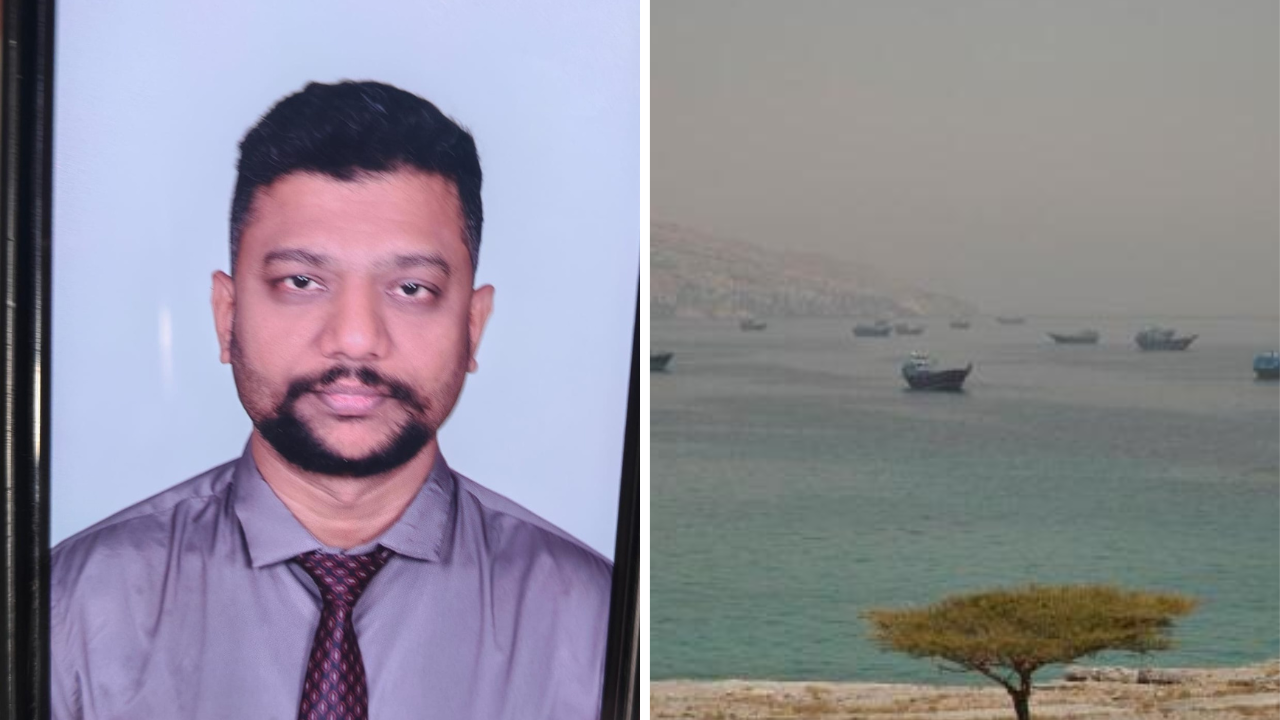 Suresh Patnala, marine engineer from Visakhapatnam, who died in the MT Settebello incident near Oman.