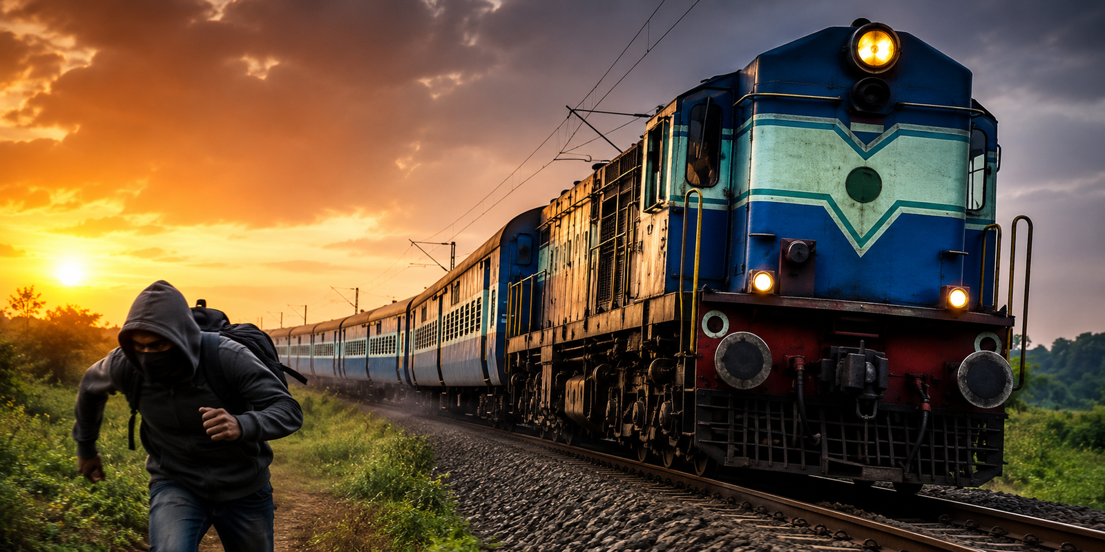 Railway police searching for thieves after robbery attempt in Sarkar Express near Bapatla