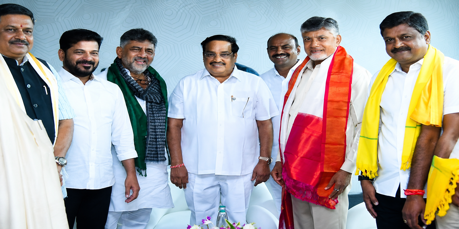 Three state leaders inaugurate Tungabhadra Dam new crest gates.