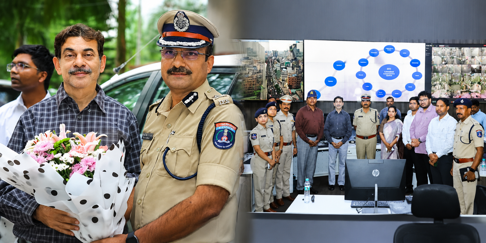 Officials reviewing Hyderabad monsoon preparedness plans.