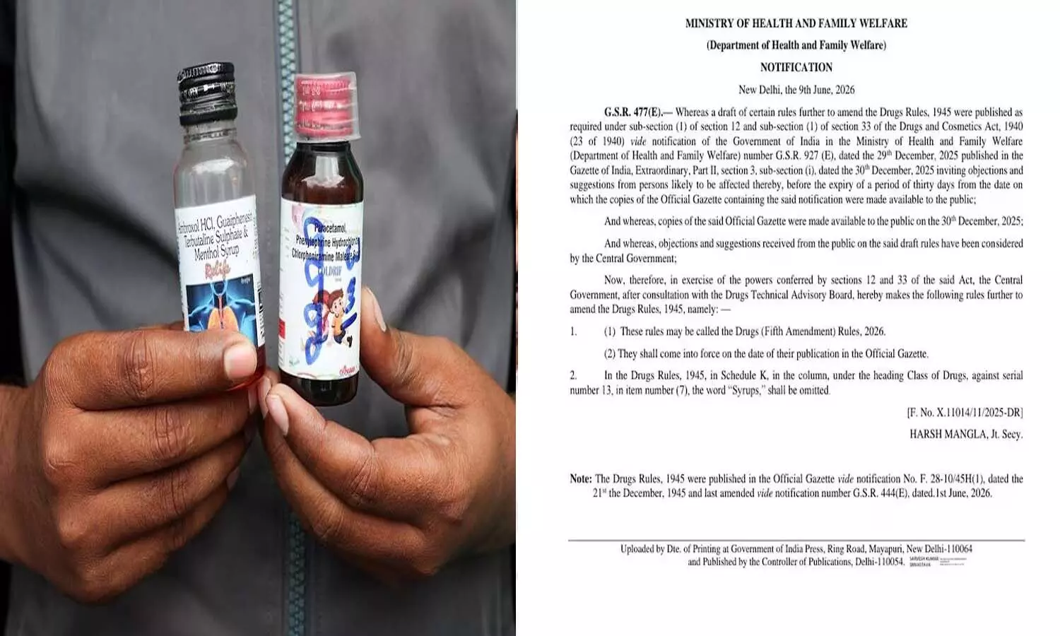 Doctor prescription required to buy cough syrup under new India drug rules 2026