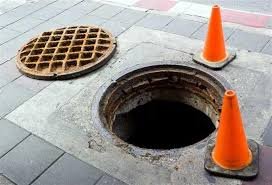 Skeleton found inside a manhole during GHMC cleaning operations in Katedan, Hyderabad.