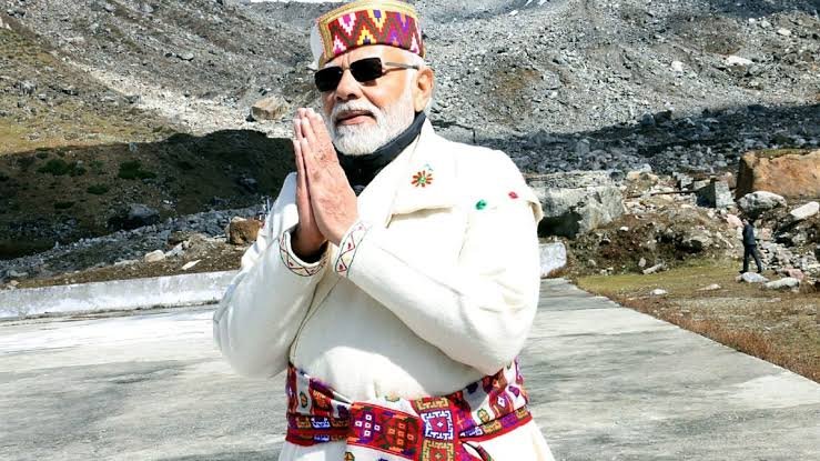 Modi during an overseas diplomatic visit.