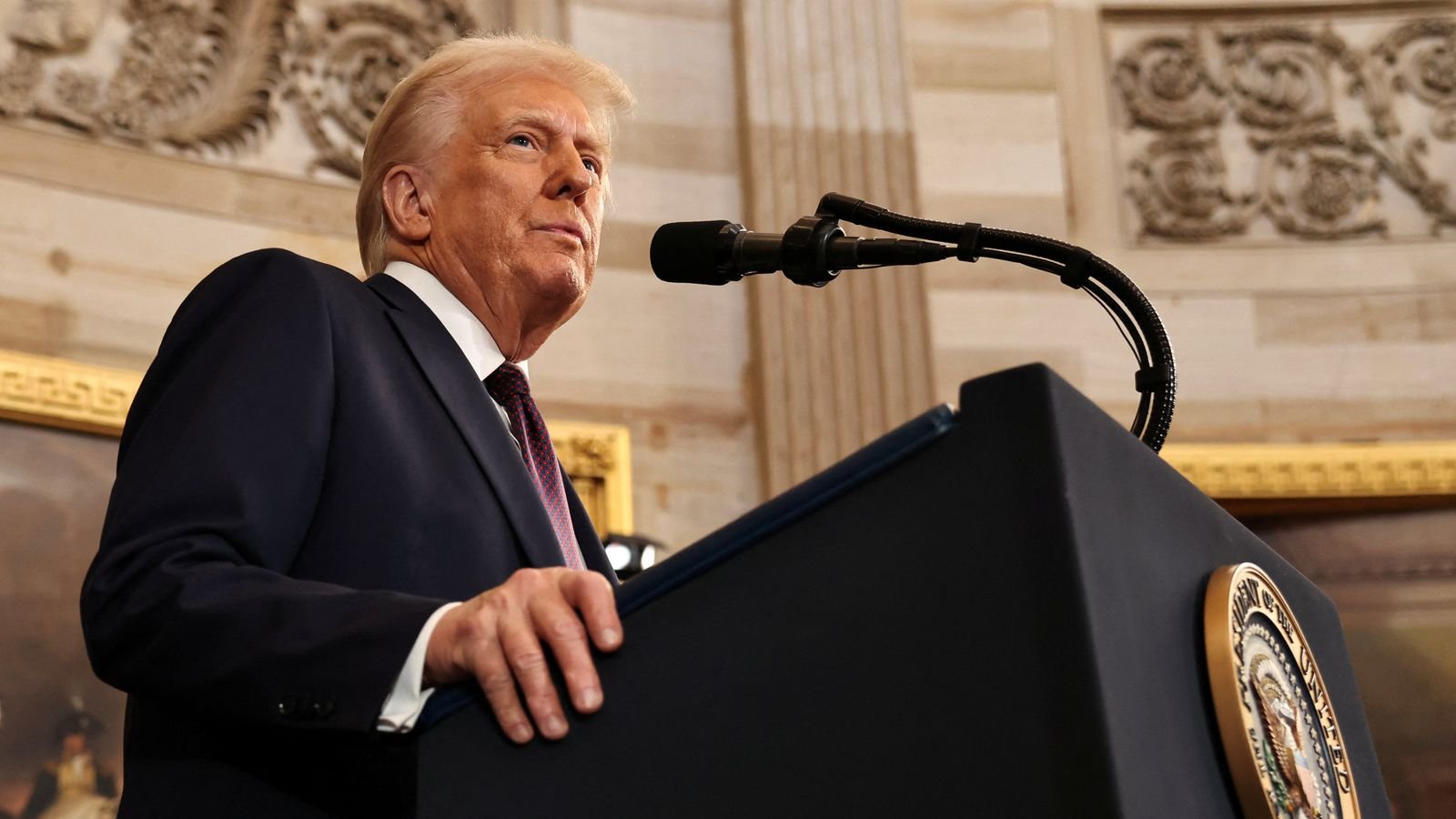 Trump after signing US-Iran interim peace agreement.