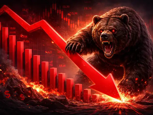 Traders monitor falling global stock markets fall a tech selloff and rising oil prices.