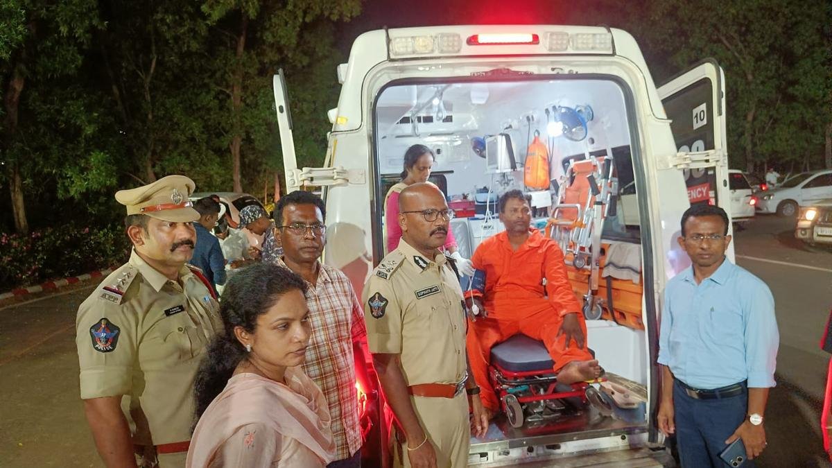 Lone survivor rescued after Visakhapatnam fishing boat tragedy.