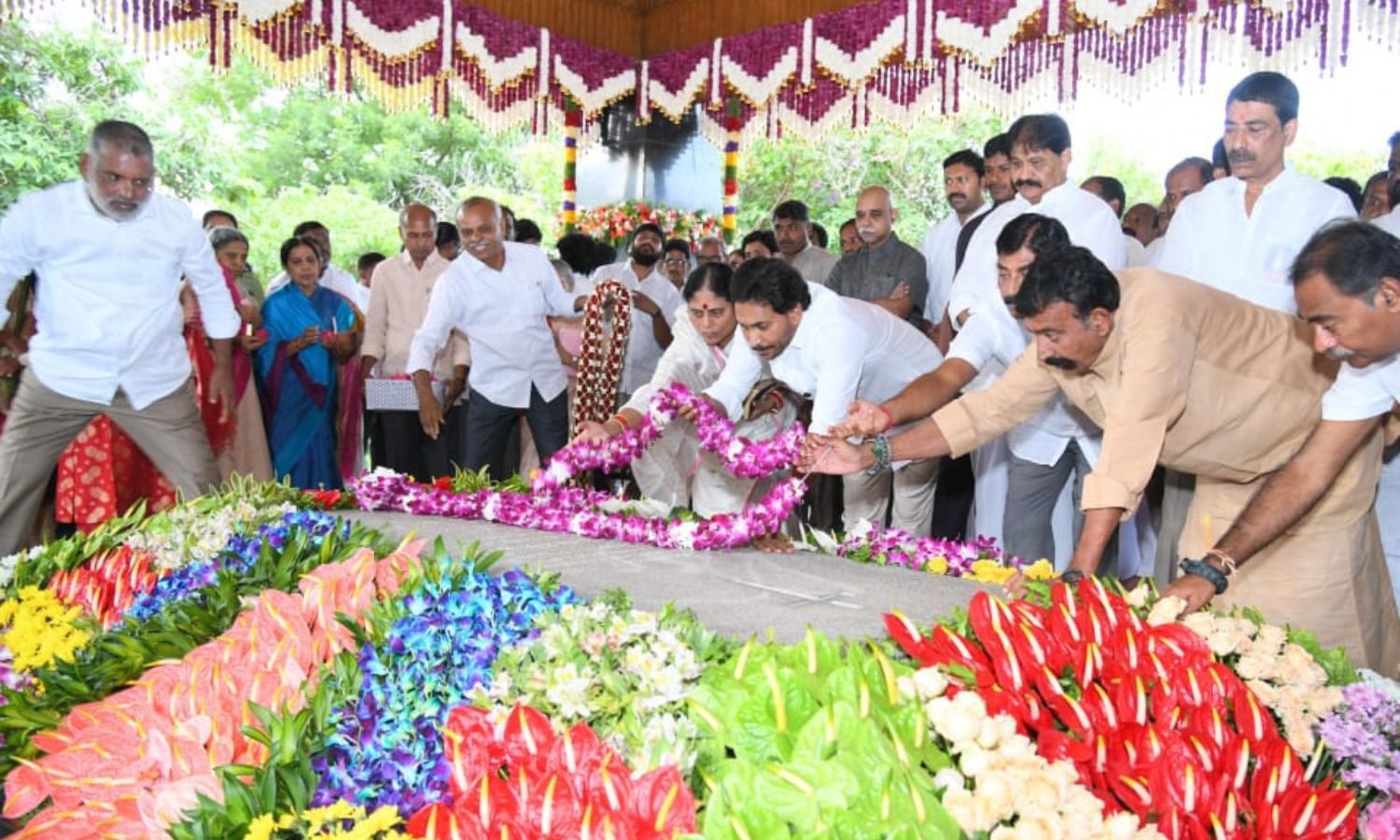YS Rajasekhara Reddy birth anniversary tribute.