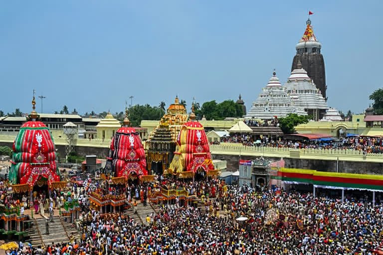 Security arrangements during Lord Jagannath Bahuda Yatra in Puri.
