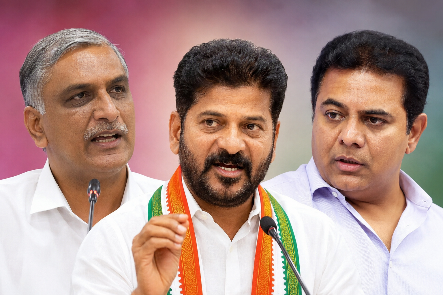 Revanth Reddy addressing a political gathering in Telangana.