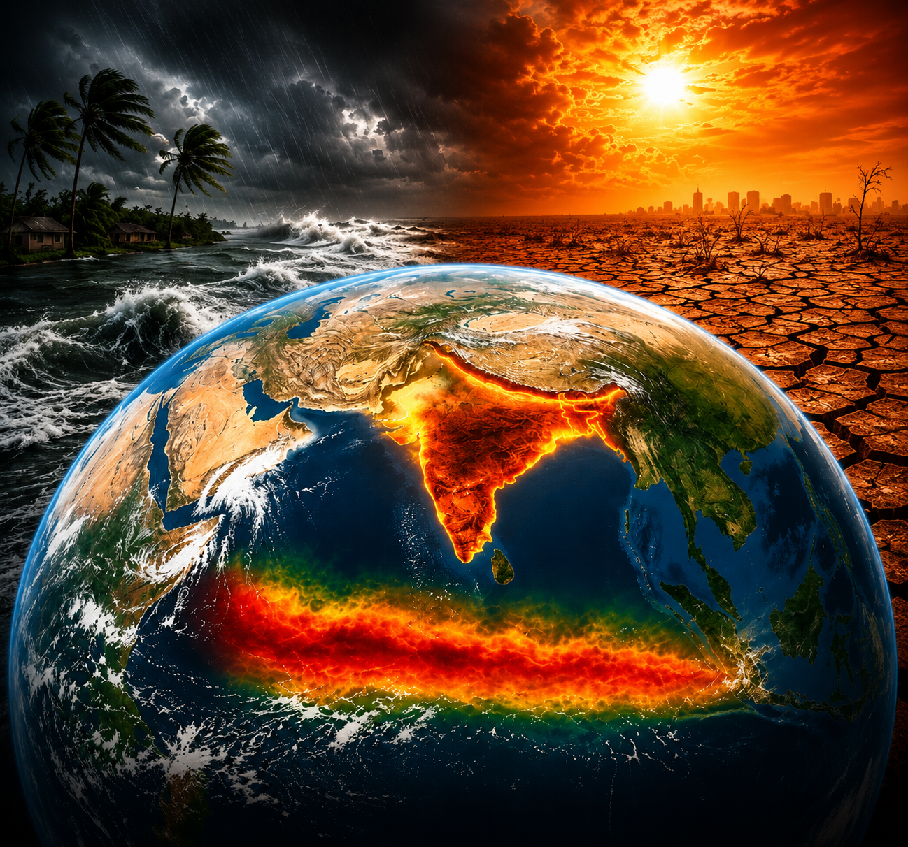 NASA satellite monitoring warming waters in the Pacific Ocean.