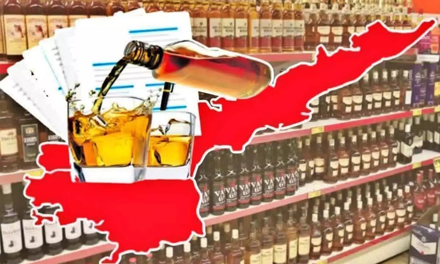 ACB officials escort AP liquor scam accused for investigation.