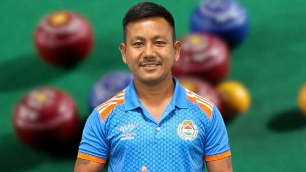 Putul Sonowal celebrates victory in Commonwealth Games