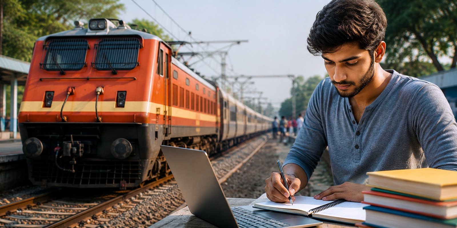 RRB Group D candidates checking CBT exam schedule.