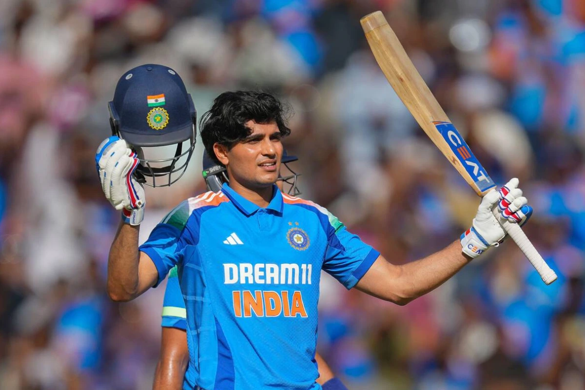 Shubman Gill with India's Test squad before Sri Lanka series.