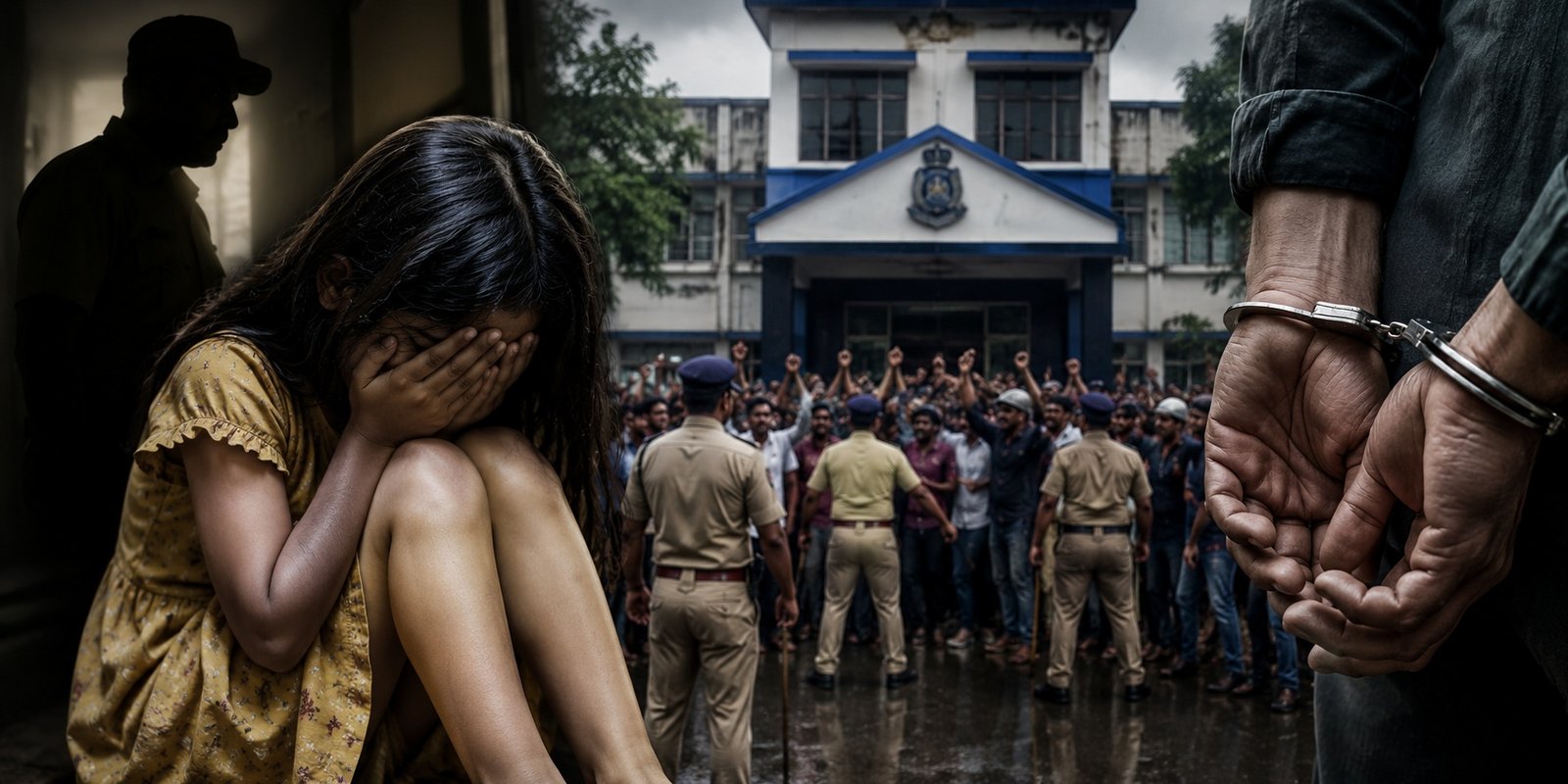 Police investigate Mumbai minor girl assault case.