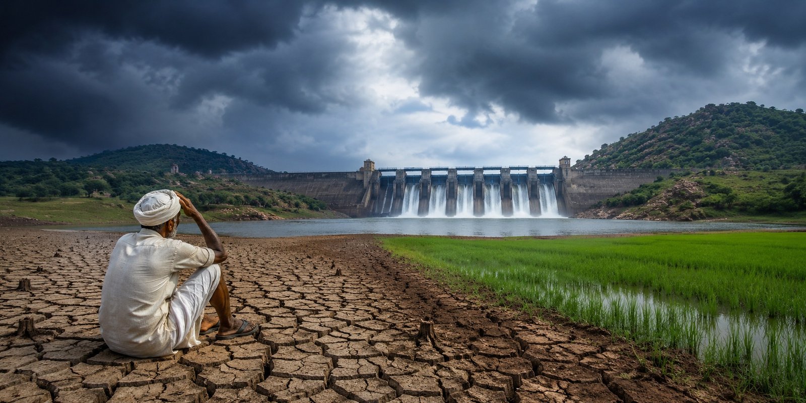 Krishna Basin reservoirs await floodwater amid delayed monsoon.