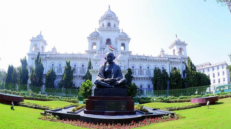 Ponnam Prabhakar during Telangana Assembly session.