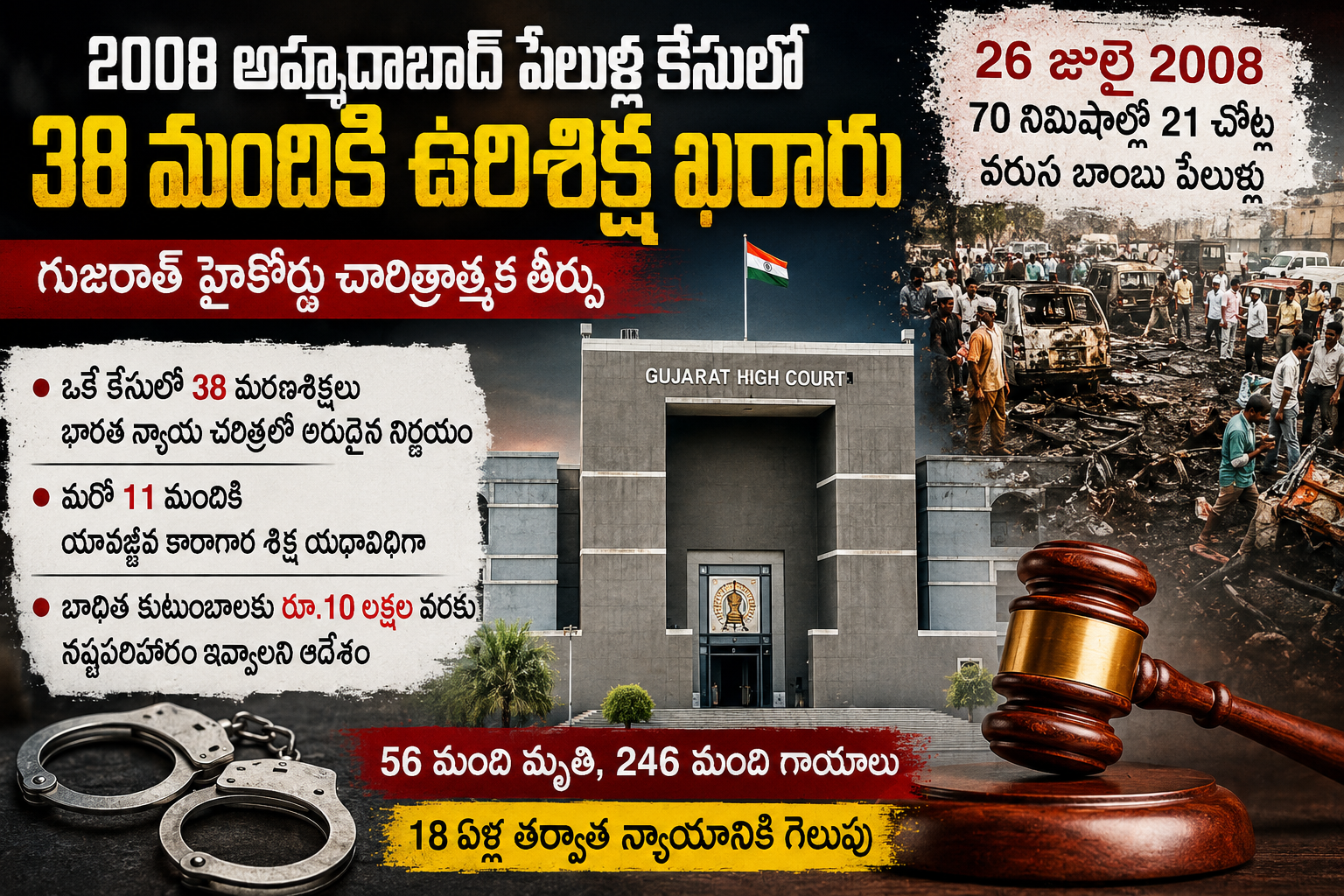 Gujarat High Court verdict in Ahmedabad serial blasts case.