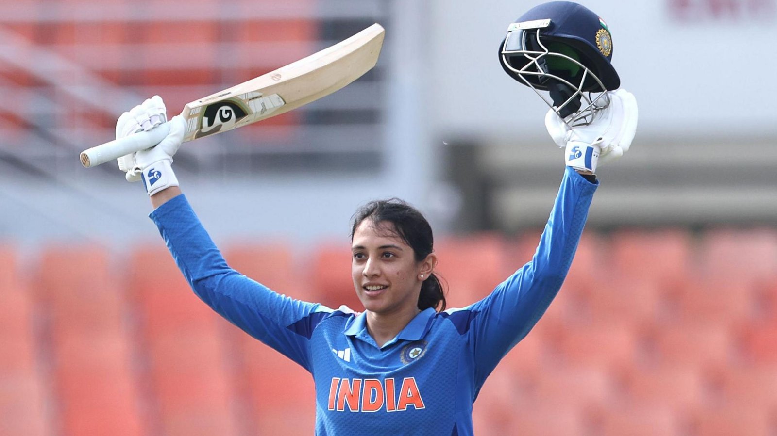 Smriti Mandhana celebrates her 300th international match at Lord's.