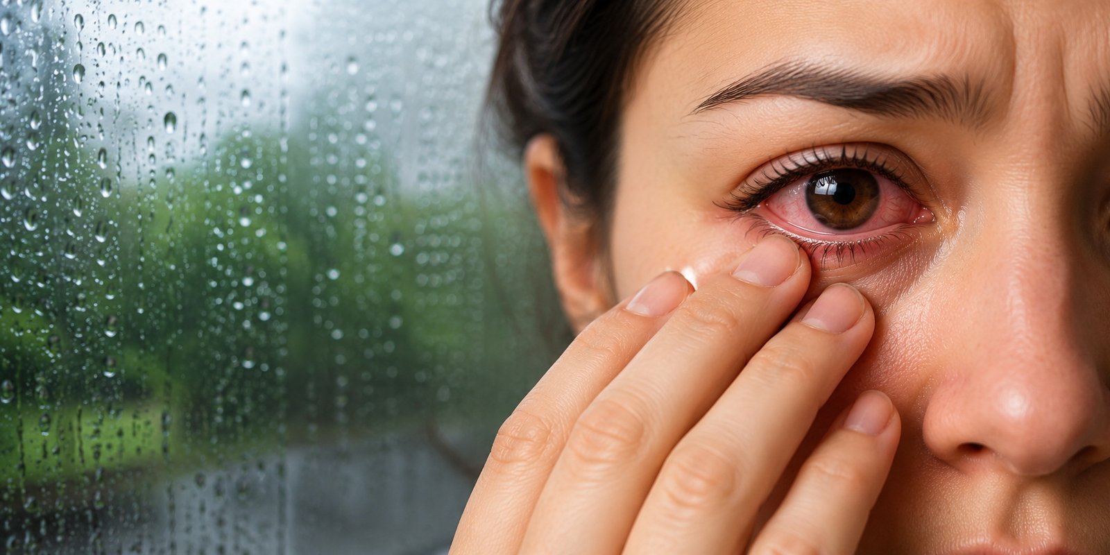 Eye examination during monsoon for dry eye disease awareness.