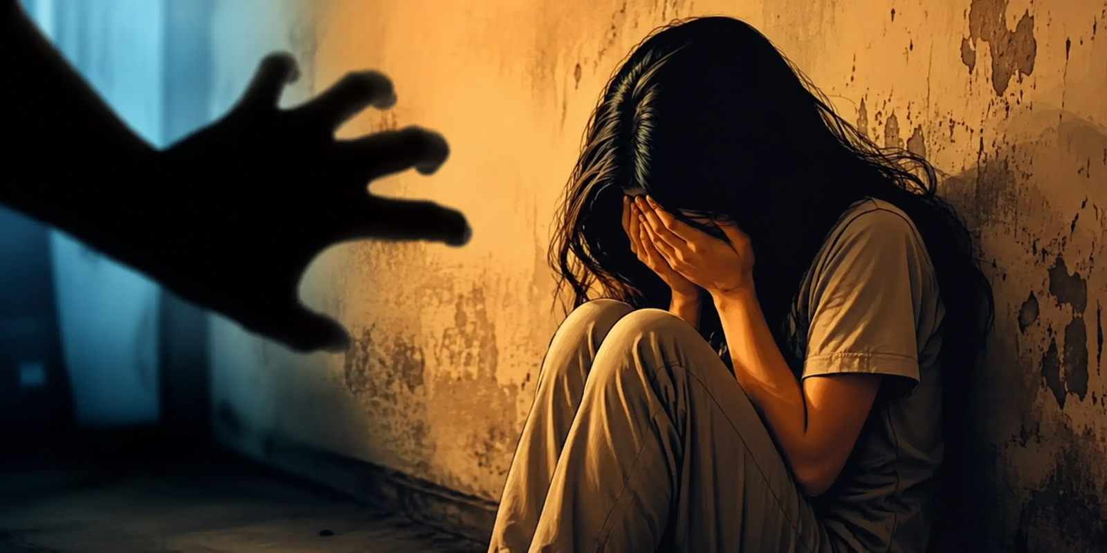 Police investigating a crime case in Gujarat village.