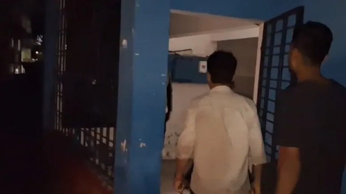 Police investigate forest crime scene in Assam.
