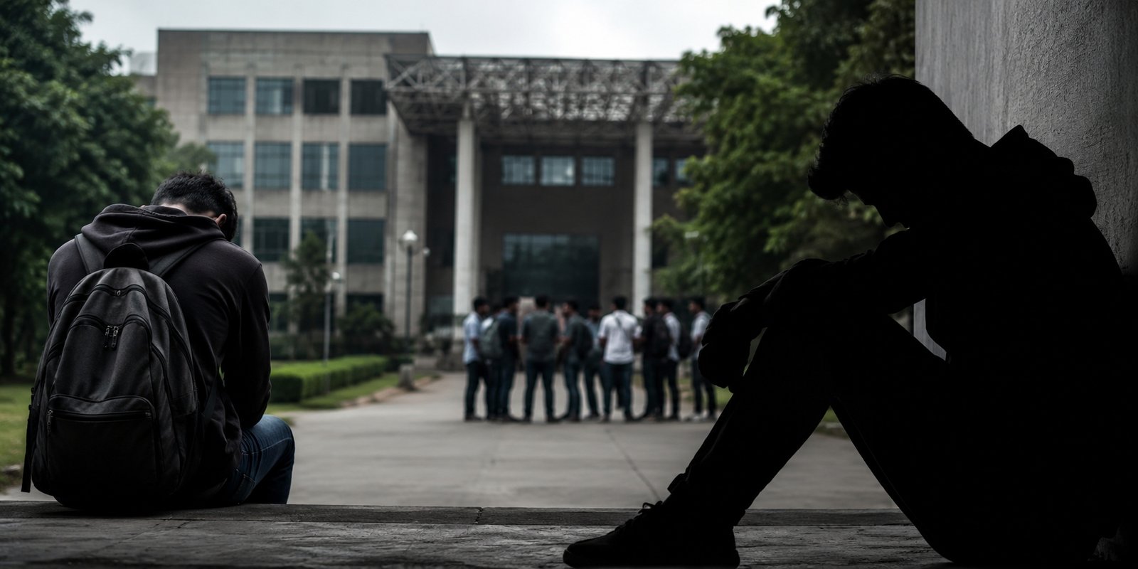 IIIT Gachibowli campus after BTech student death.