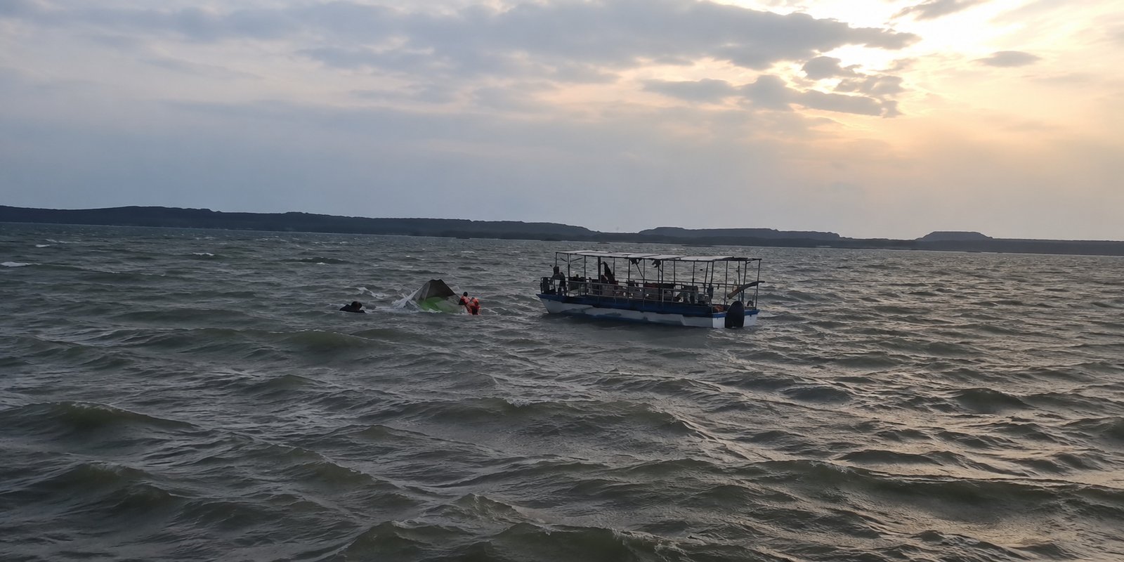Coast Guard searching for missing fishermen off Visakhapatnam coast.