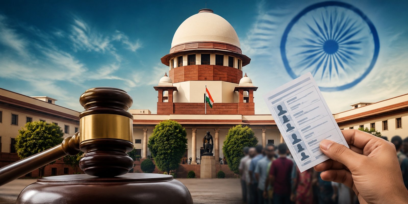 Supreme Court hearing on voter list and citizenship issue.