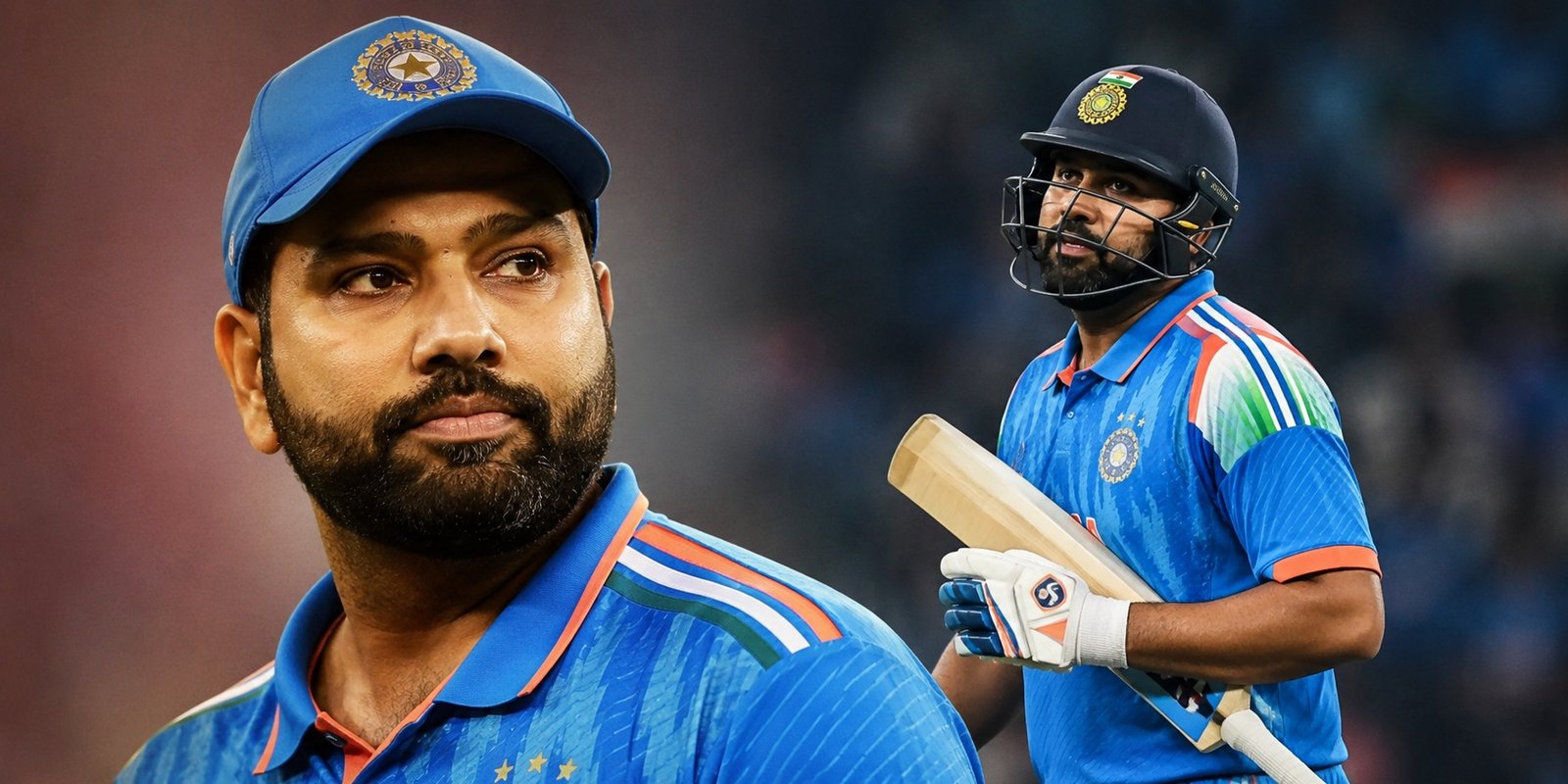 Rohit Sharma during an ODI match for India.