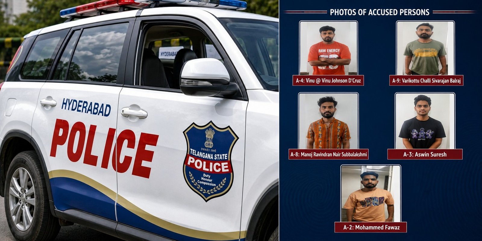 Hyderabad Police arrest QNET accused during Goa resort operation.
