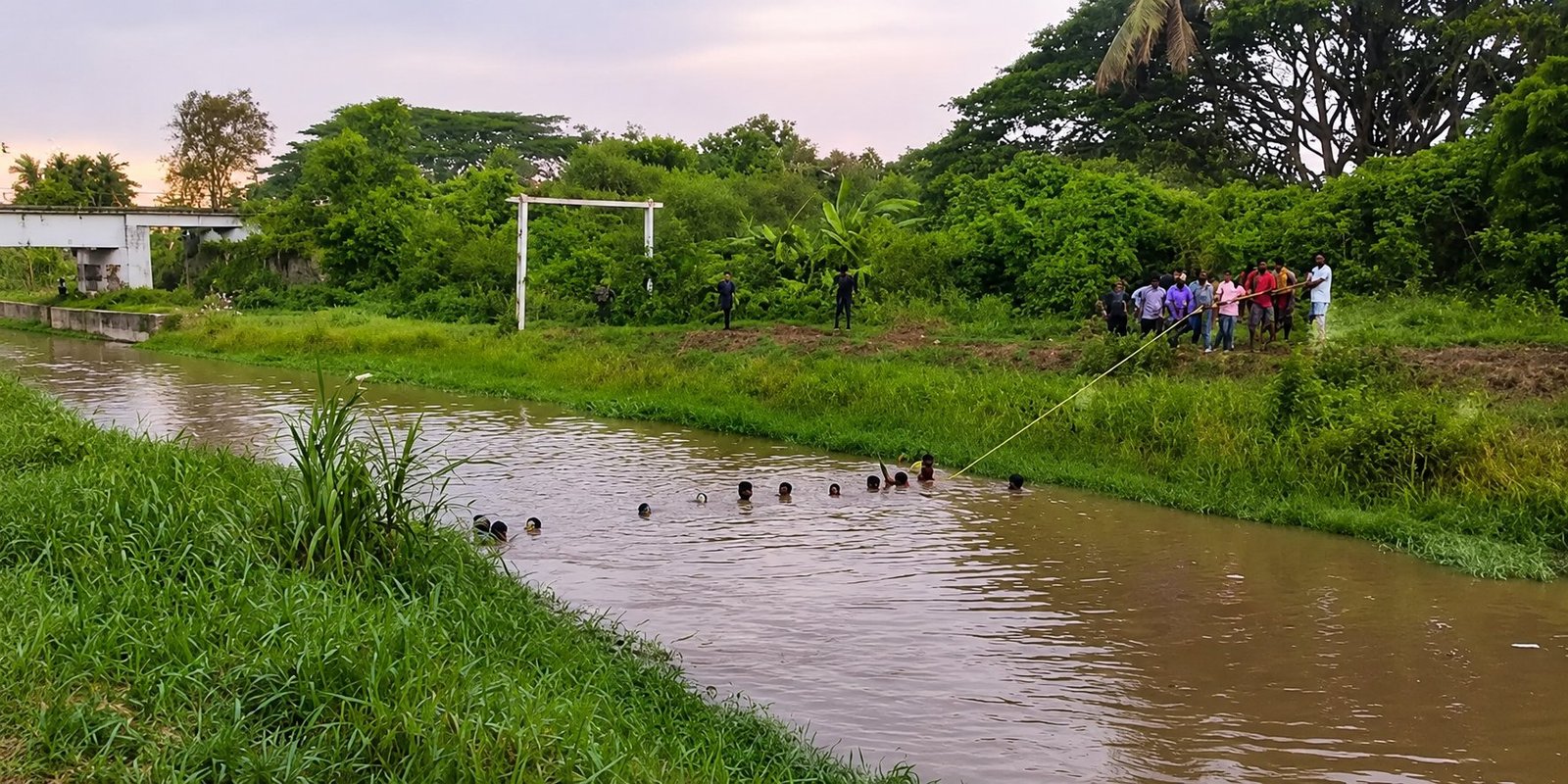 Rescue teams recover three bodies from Konaseema canal.