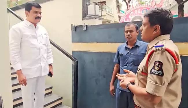 Prashanth Reddy begins hunger strike at his residence under house arrest.