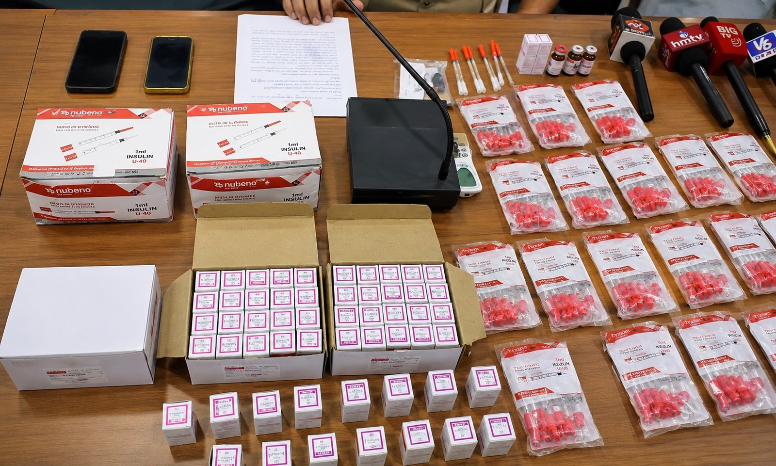 Police seized illegal Termyn injections in Adilabad drug racket.