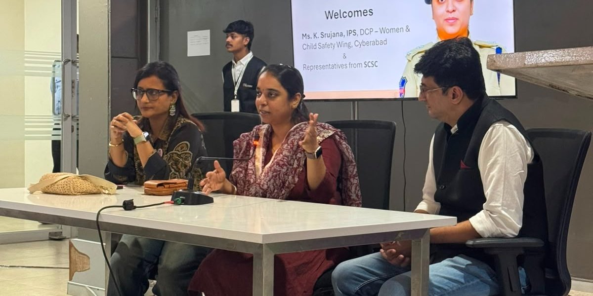 Women's safety awareness session at Ensemble Health Partners India.